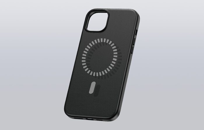 Magnetic Phone Case for iPhone 15 Pro Baseus Fauxther Series (Black) - Image 9