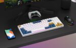 Wireless mechanical keyboard Royal Kludge RK89 RGB, Lemon switch (white) - Image 9