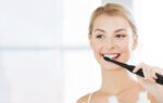 Sonic toothbrushes with head set and case FairyWill FW-507 (Black and pink) - Image 8