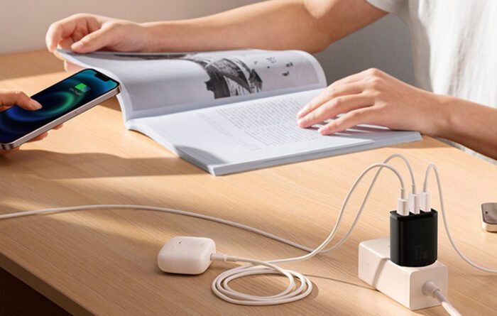 Baseus Compact Quick Charger, 3x USB, 17W (Black) - Image 8