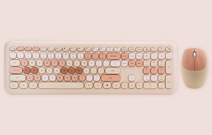 Wireless keyboard + mouse set MOFII 666 2.4G (beige) - Image 5