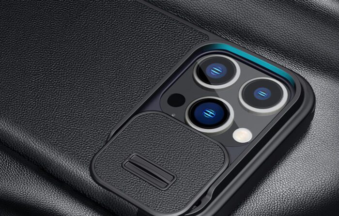 Case Nillkin Qin Pro Leather for iPhone 14 Pro Max (Black) - Image 3