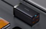 Baseus GaN3 Pro wall charger 2xUSB-C + 2xUSB, 100W (black) - Image 8