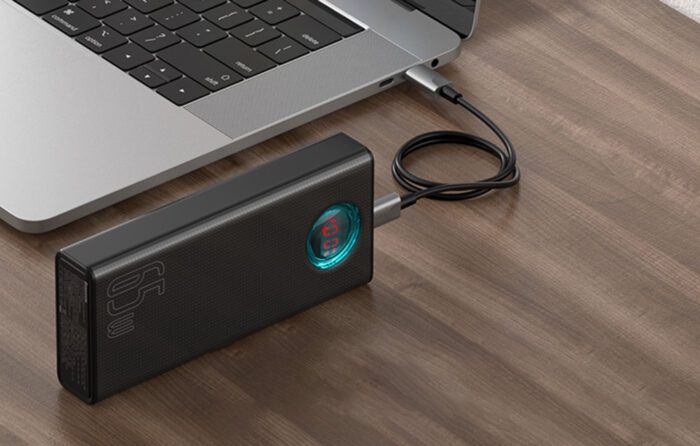 Powerbank Baseus Amblight 30000mAh, 4xUSB, USB-C, 65W (black) - Image 9