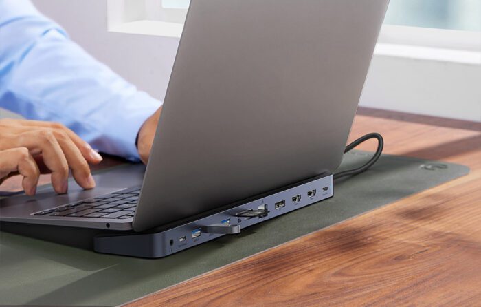 Hub 12w1 Baseus EliteJoy Gen2 series USB-C do 2xHDMI+ 3xUSB 3.0+ PD+ DP+ SD/TF+ RJ45+Type-C+ 3.5mm (dark grey) - Image 10