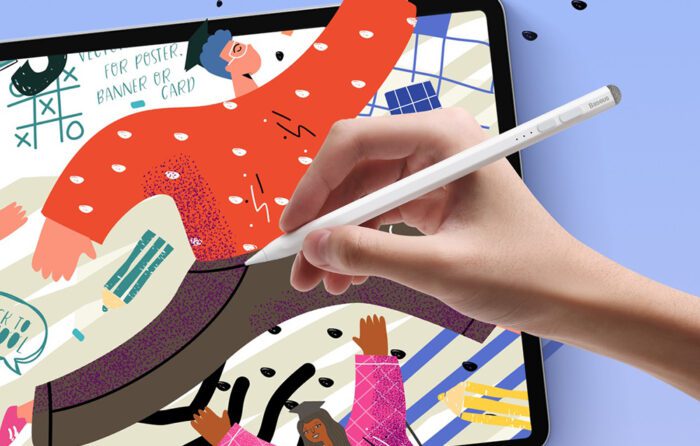 Smooth Writing Stylus with LED Indicators (Active+Passive) White - Image 10