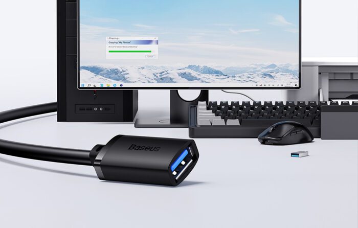 USB 3.0 Extension cable Baseus male to female, AirJoy Series, 1.5m (black) - Image 11