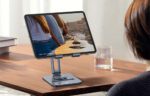 Desktop Biaxial Foldable Metal Stand Baseus (for Tablets) Space Grey - Image 10