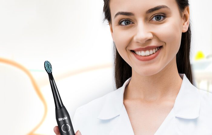 Sonic toothbrushes with tips set and 2 toothbrush holders Bitvae D2+D2 (pink and black) - Image 4