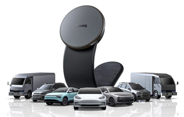 Magnetic car phone holder Baseus (black) - Image 10