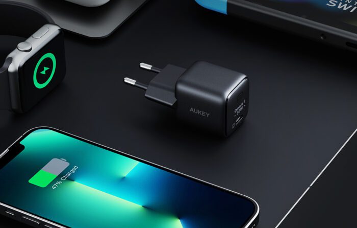 Wall Charger Aukey PA-B1L,USB-C, 30W (black) - Image 6