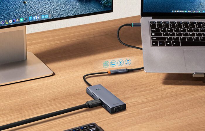 Baseus High Definition extension cable USB-C Male to Female 10Gbps, 0,5m (black) - Image 11