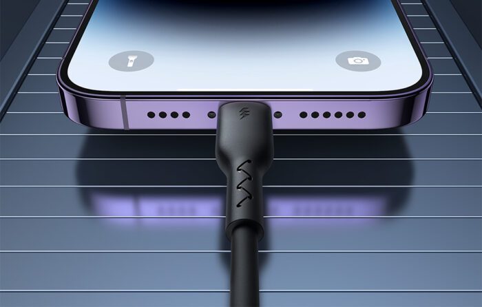 Fast Charging cable for car Joyroom Type-C to Lightning Easy-Travel Series 30W 1.5m, coiled (black) - Image 2
