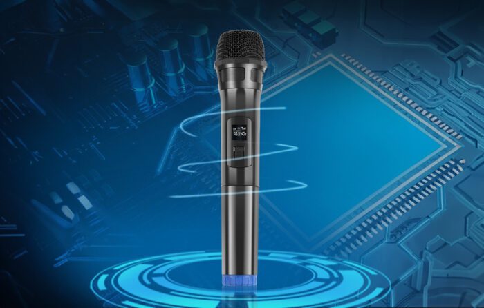 Wireless dynamic microphone 1 to 2 UHF PULUZ PU643 3.5mm - Image 3