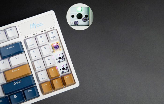 Wireless mechanical keyboard Royal Kludge RK89 RGB, Lemon switch (white) - Image 8