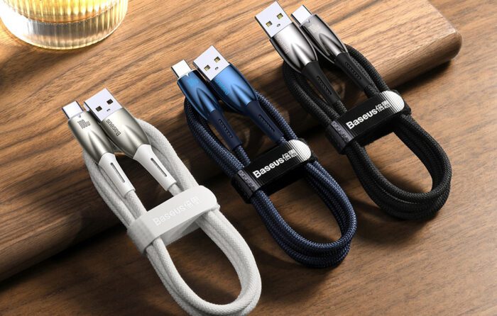 USB cable for USB-C Baseus Glimmer Series, 100W, 1m (Black) - Image 7