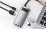 Hub 4in1 Baseus Metal Gleam Series, USB-C to USB 3.0 + USB 2.0 + HDMI + USB-C PD - Image 9