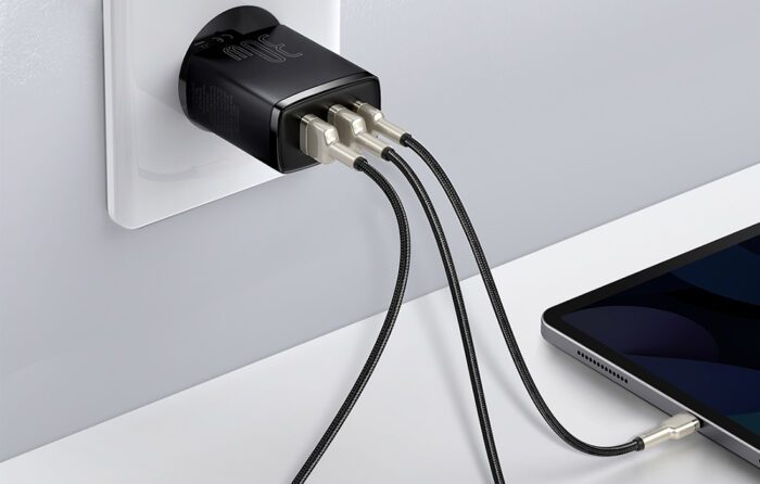 Charger Baseus Compact Quick Charger, 2xUSB, USB-C, PD, 3A, 30W (czarna) - Image 11