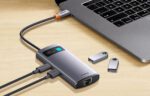 Hub 4in1 Baseus Metal Gleam Series, USB-C to 3x USB 3.0 + Ethernet RJ45 - Image 8