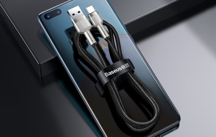 USB cable for USB-C Baseus Cafule, 66W, 2m (black) - Image 10