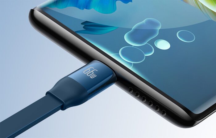 Baseus Bright Mirror 3, USB 3-in-1 cable for micro USB / USB-C / Lightning 66W / 2A 1.1m (Blue) - Image 8