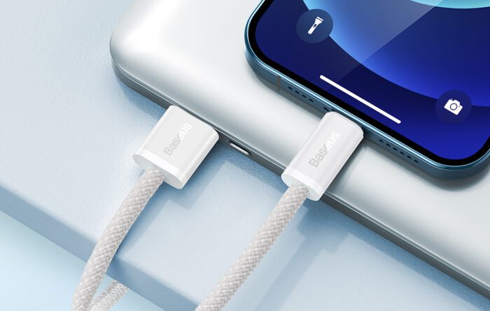 Baseus Dynamic cable USB to Lightning, 2.4A, 2m (White) - Image 8