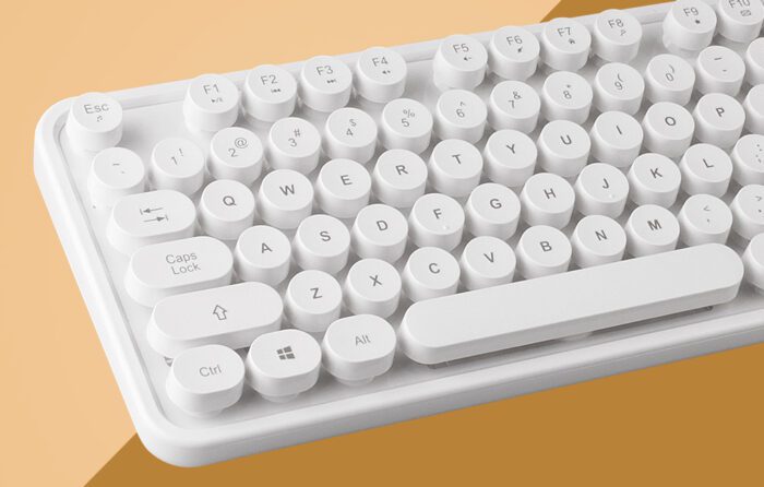 Wireless keyboard + mouse set MOFII Sweet 2.4G (white) - Image 5