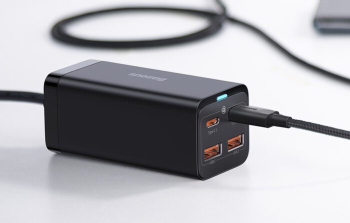 Baseus GaN3 Pro wall charger 2xUSB-C + 2xUSB, 100W (black) - Image 11