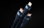 3in1 USB cable Baseus Flash Series 2, USB-C + micro USB + Lightning, 100W, 1.2m (blue) - Image 8
