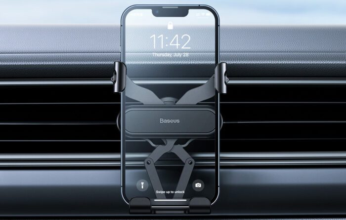 Baseus gravitational Car Phone Holder Lite to Ventilation Grid (black) - Image 7