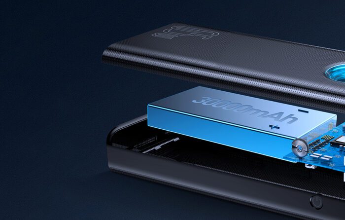 Powerbank Baseus Amblight 30000mAh, 4xUSB, USB-C, 65W (black) - Image 10