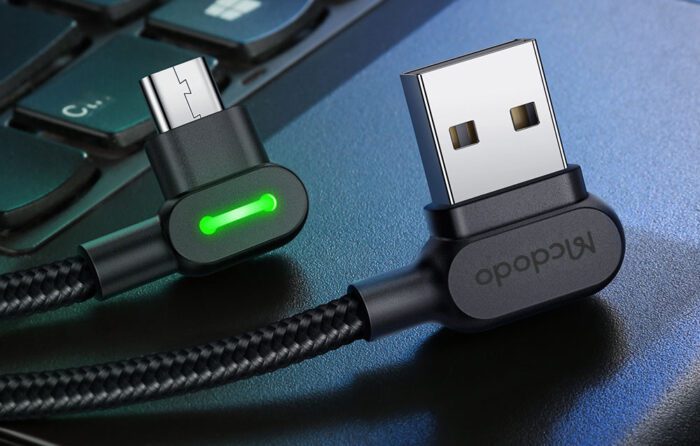 USB to Micro USB Cable Mcdodo CA-5280 LED, 3m (Black) - Image 4