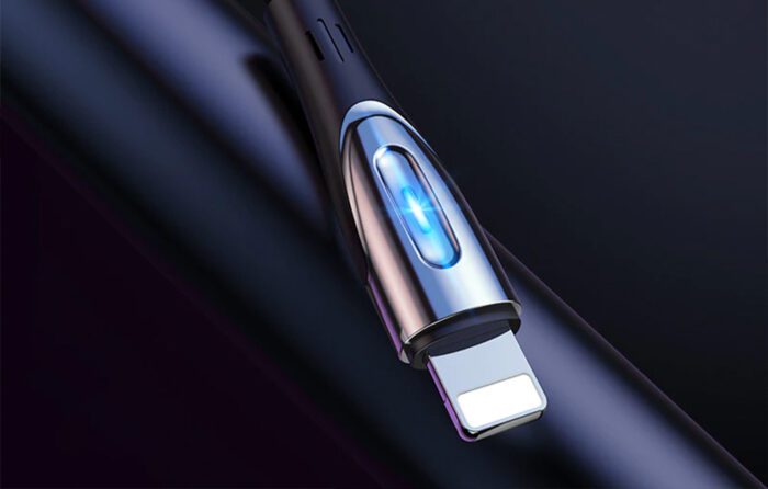 USB Cable for Lightning Joyroom Sharp S-M411 2.4A, 3m (Black) - Image 4