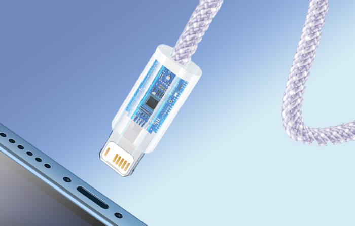 USB cable for Lightning Baseus Dynamic 2 Series, 2.4A, 1m (purple) - Image 9