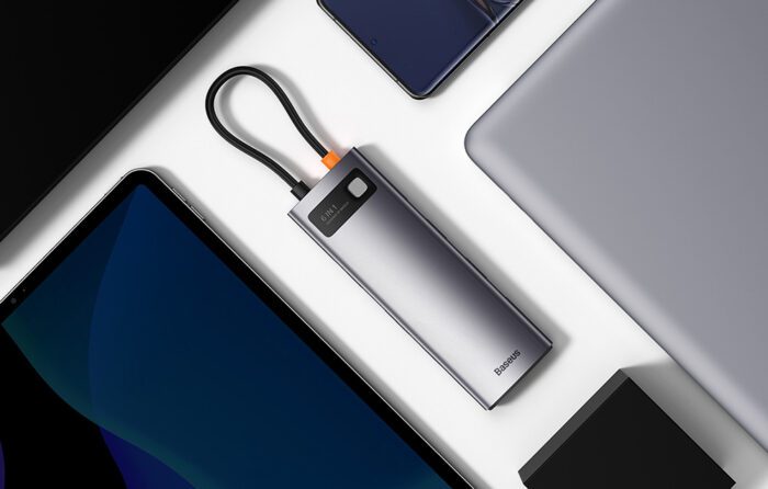 Hub 6in1 Baseus StarJoy Series, USB-C to 3x USB 3.0 + HDMI + USB-C PD + RJ45 - Image 8