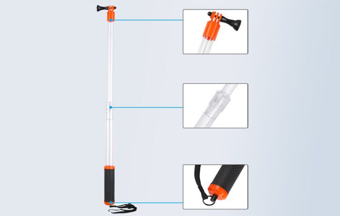 TELESIN Diving  floaty Waterproof Selfie Stick GP-MNP-T01 - Image 7