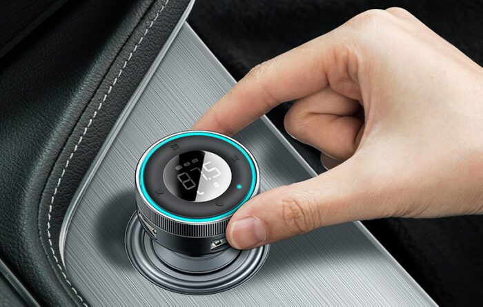 Baseus Enjoy Car Wireless MP3 Charger, Bluetooth 5.0, microSD, AUX (black) - Image 11
