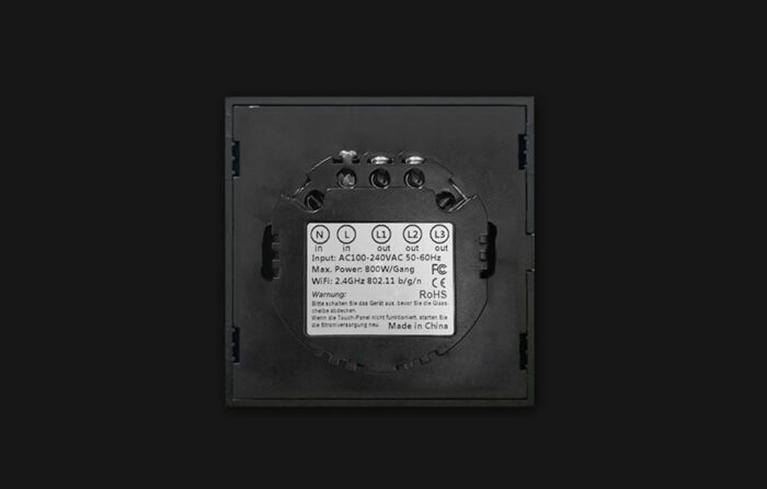 Smart Light Switch WiFi Avatto TS02-EU-B3 3 Way TUYA (black) - Image 10