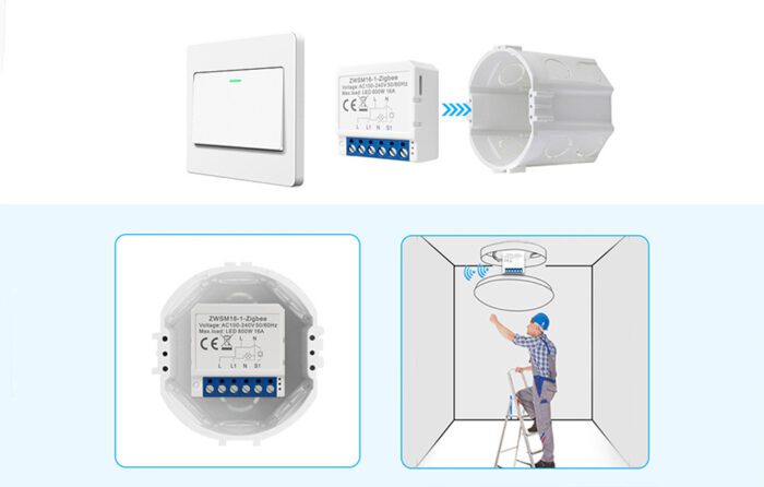 Smart Switch Module ZigBee Avatto ZWSM16-W2 TUYA - Image 5