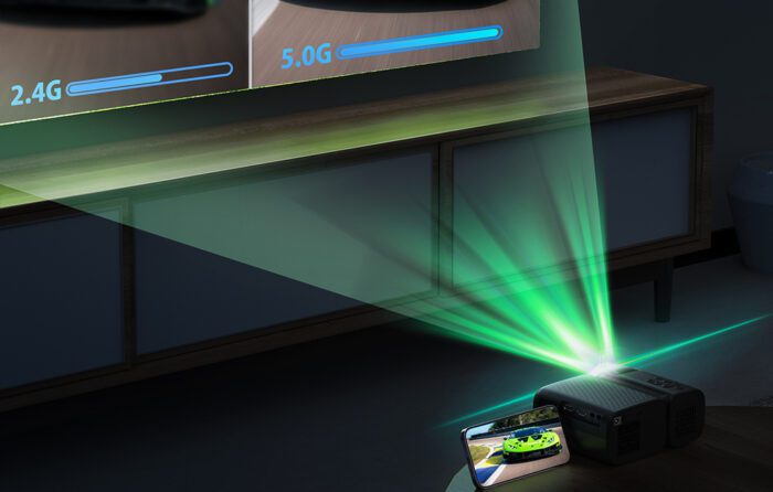 BlitzWolf BW-V3 Mini LED beamer / projector, Wi-Fi + Bluetooth (black) - Image 8