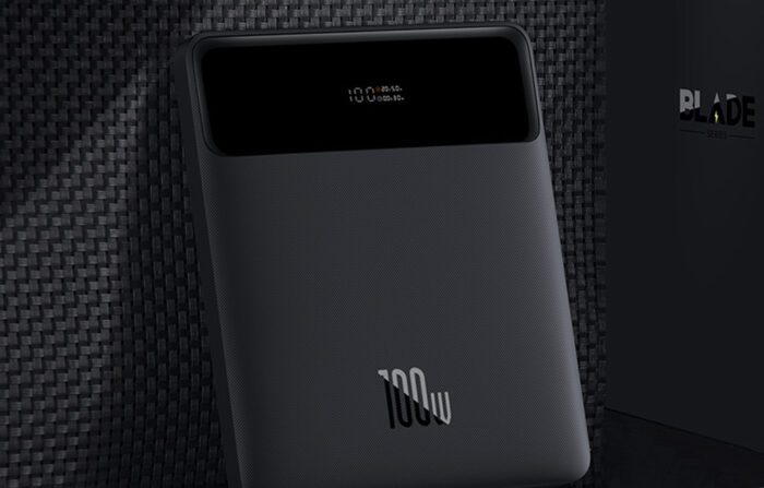 Powerbank Baseus Blade 20000mAh 2xUSB, 2xUSB-C + cable USB-C  100W (black) - Image 10