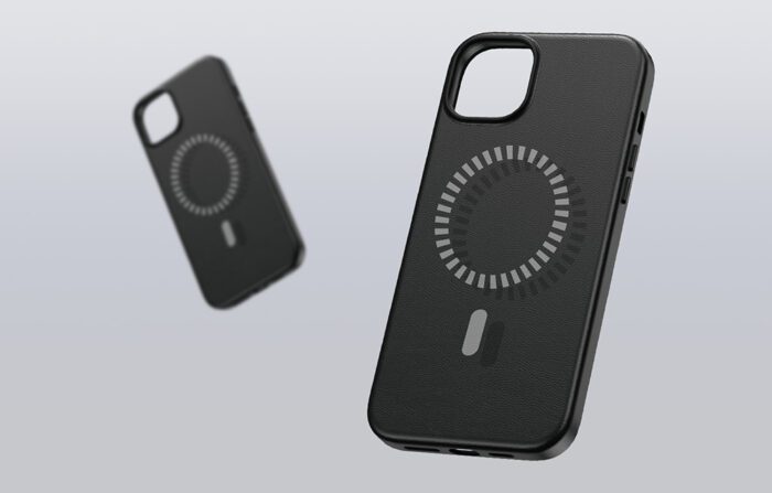 Magnetic Phone Case for iPhone 15 Pro Baseus Fauxther Series (Black) - Image 8