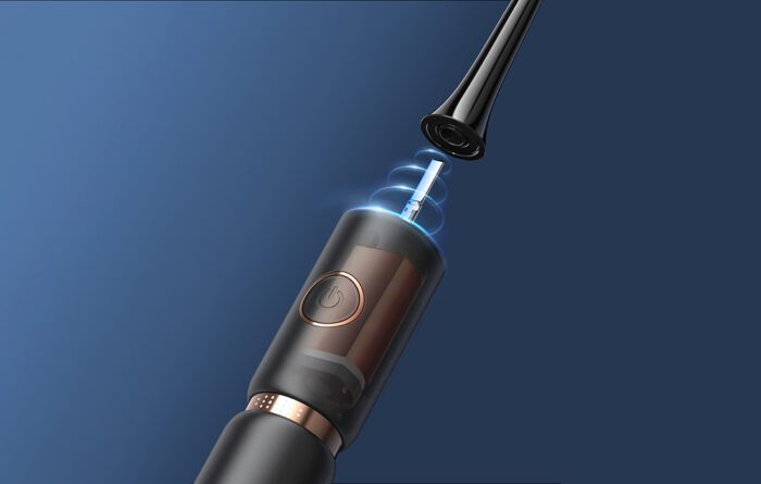 Sonic toothbrush with head set and case FairyWill FW-P11 (Black) - Image 10