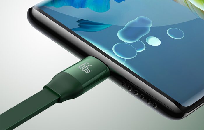 Baseus Bright Mirror 3, USB 3-in-1 cable for micro USB / USB-C / Lightning 66W / 2A 1.1m (Green) - Image 8