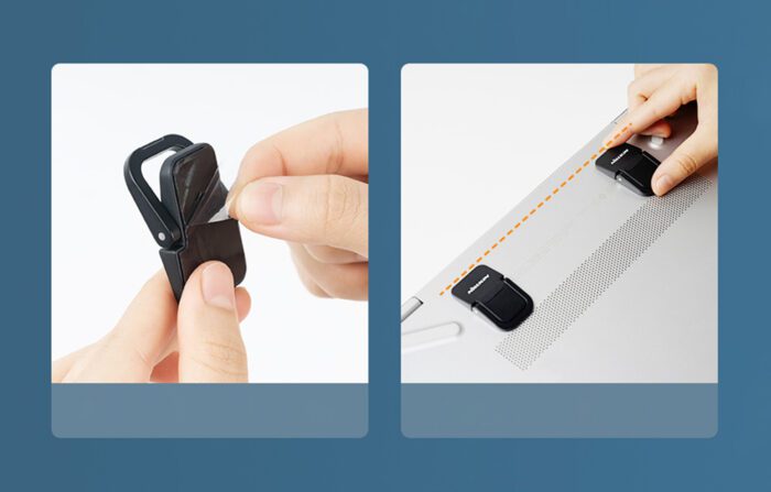 Universal Laptop Kickstand Nillkin Bolster 2 pcs (black) - Image 4