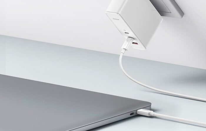 Wall charger Baseus GaN5 Pro 2xUSB-C + USB, 140W (white) - Image 11