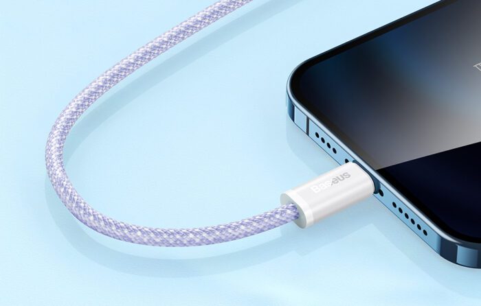 USB cable for Lightning Baseus Dynamic 2 Series, 2.4A, 2m (purple) - Image 7