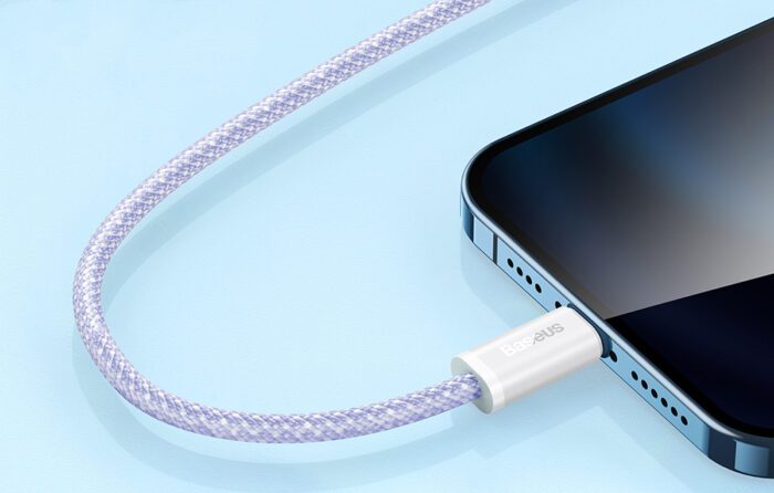 USB cable for Lightning Baseus Dynamic 2 Series, 2.4A, 1m (purple) - Image 7
