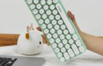 Wireless keyboard + mouse set MOFII Bean 2.4G (White-Green) - Image 6
