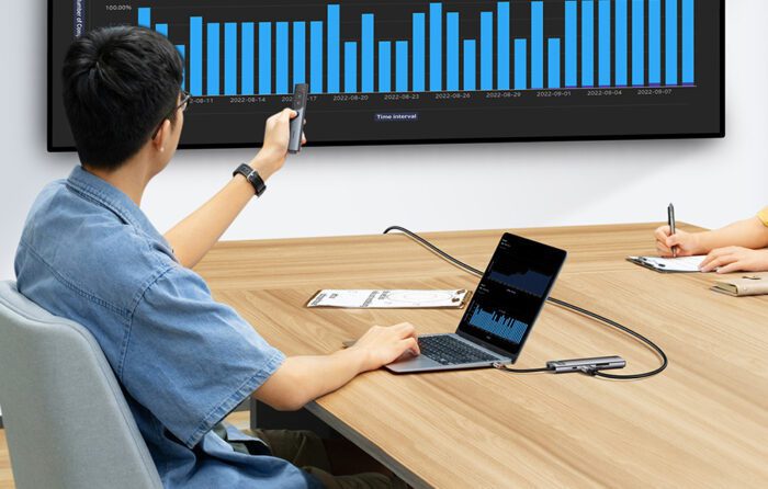 Hub 8in1 Baseus StarJoy Series, USB-C to 3x USB 3.1 + HDMI + USB-C PD + RJ45 + microSD/SD - Image 10
